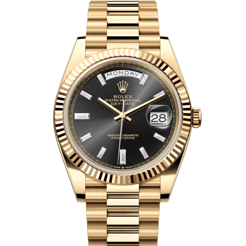 Rolex Day-Date 228238 Black Baguette